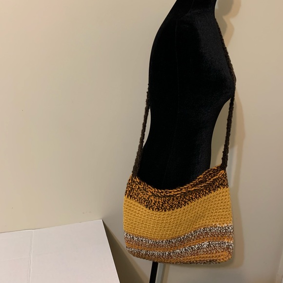 Crossbody Bag Multicolor Handmade Crochet - Picture 7 of 15